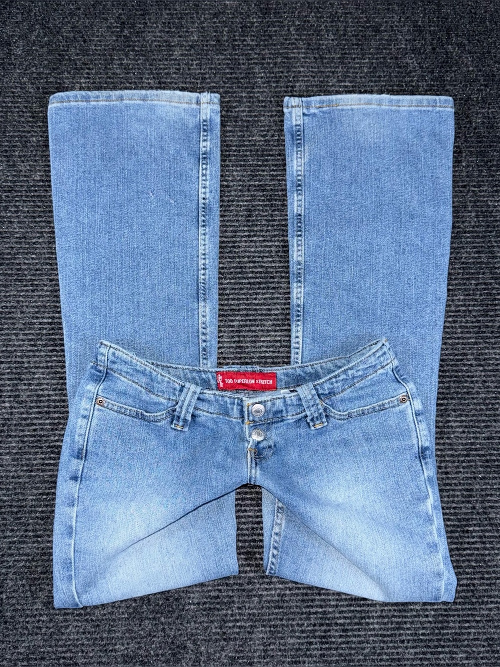 RARE Vintage Y2K Levi's 520 Too Super Low Stretch Bootcut Jeans Womens 5 / 28x30
